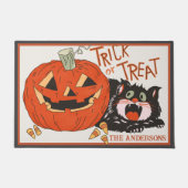  Retro Trick of Trick Custom Halloween Deurmat (Voorkant)