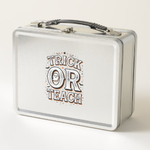 Retro Trick Or Teach Halloween Leraar Shirt Ontwer