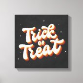 Retro-Trick or treat Canvas Afdruk (Voorkant)