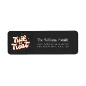 Retro-Trick or treat Etiket (Voorkant)