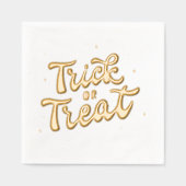 Retro-Trick or treat Folie Servetten (Voorkant)