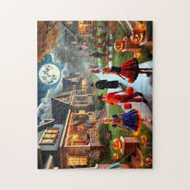 Retro Trick or treat jaren 50 Halloween Night Legpuzzel