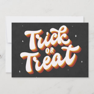 Retro-Trick or treat Kaart