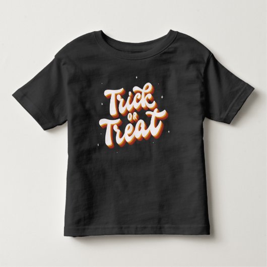 Retro-Trick or treat Kinder Shirts (Voorkant)
