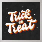 Retro-Trick or treat Poster (Voorkant)