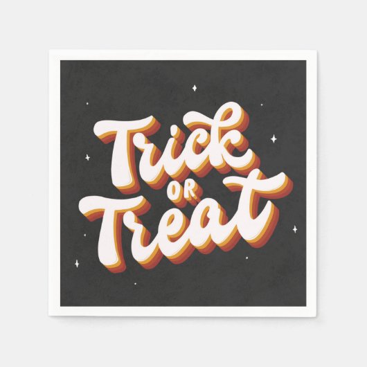 Retro-Trick or treat Servet (Voorkant)