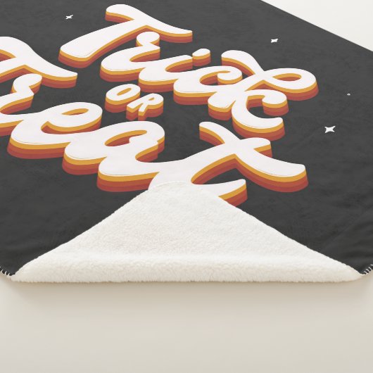 Retro-Trick or treat Sherpa Deken (3/4)