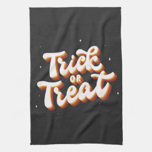 Retro-Trick or treat Theedoek