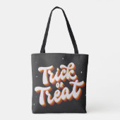 Retro-Trick or treat Tote Bag (Achterkant)