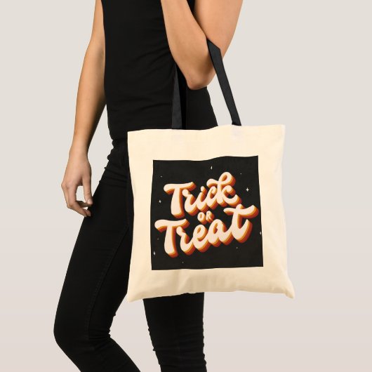 Retro-Trick or treat Tote Bag (Voorkant (product))