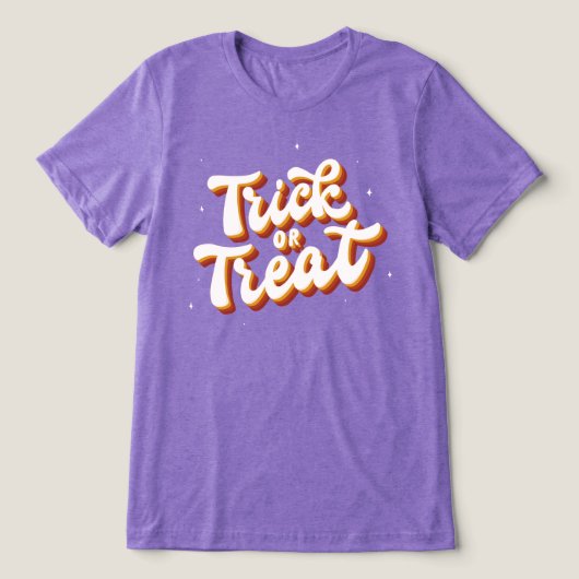 Retro-Trick or treat Tri-Blend Shirt (Design voorkant)