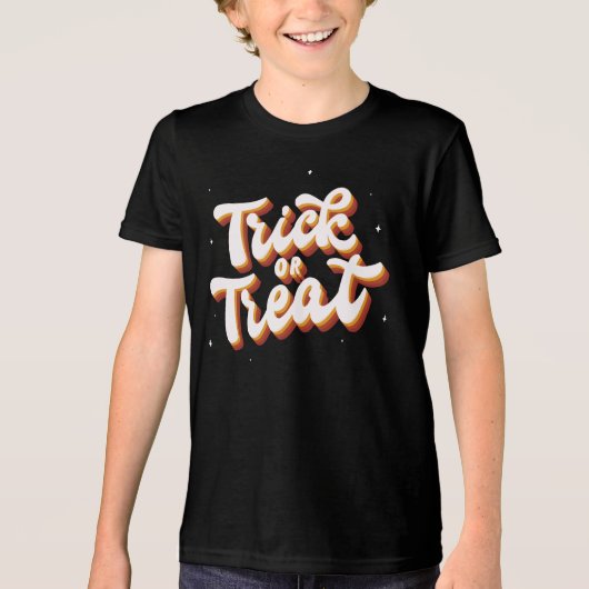 Retro-Trick or treat Tri-Blend Shirt (Voorkant)