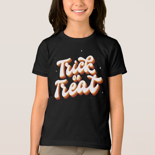 Retro-Trick or treat Tri-Blend Shirt (Voorkant)