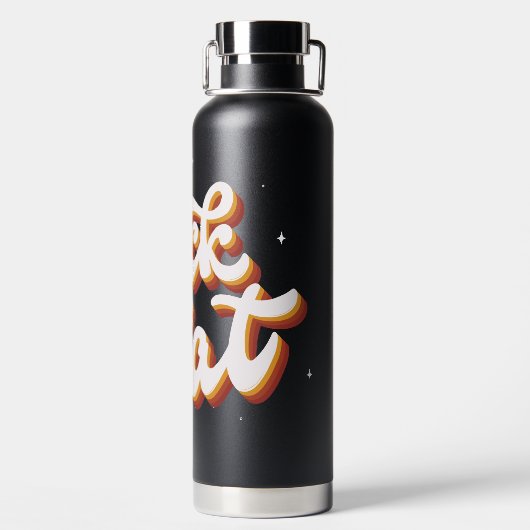 Retro-Trick or treat Waterfles (Achterkant)