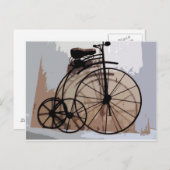 Retro Trike-Briefkaart Briefkaart (Voorkant / Achterkant)