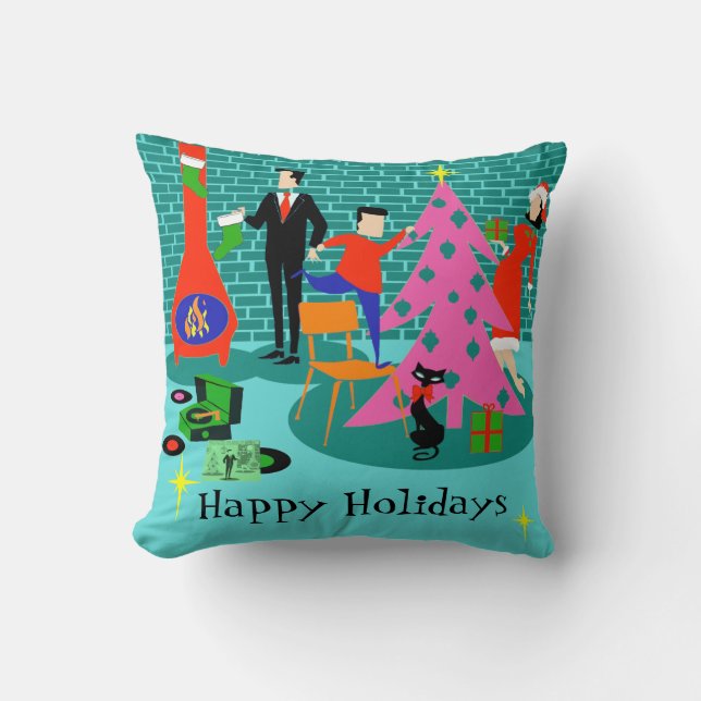 Retro Trimming het Sierkussen van de Kerstboom (Voorkant)