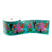 Retro Trimming kerstboomlint Grosgrain Lint (Spoel)