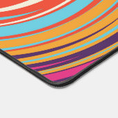 Retro Trippy Kleurrijke Hond Foto Uniek Bureaumat (Hoek)