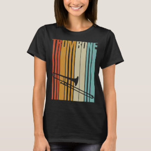 Retro Trombone Cool Brass Instruments T-shirt