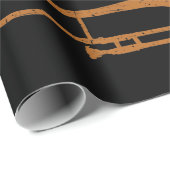 Retro Trombone - Jazz Cadeaupapier (Rol Hoek)