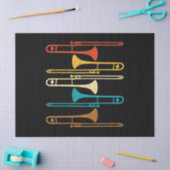 Retro Trombone - Jazz Tissuepapier (Craft)