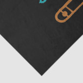 Retro Trombone - Jazz Tissuepapier (Detail)