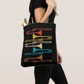 Retro Trombone - Jazz Tote Bag (Dichtbij)