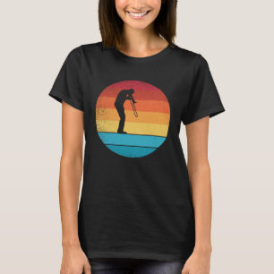 Retro trombonespeler oude school 1 t-shirt