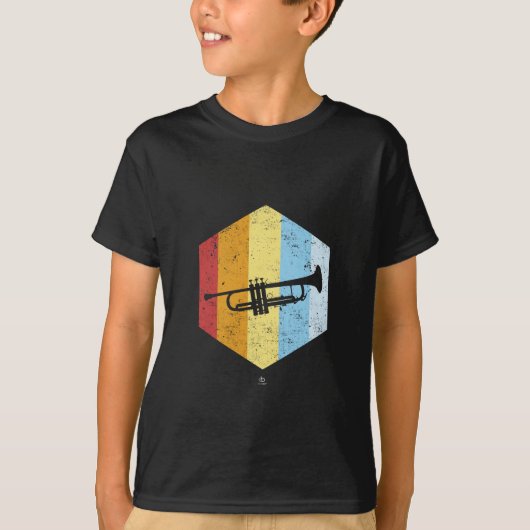 Retro trompet cadeau t-shirt (Voorkant)
