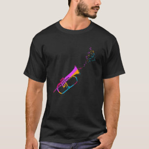Retro trompet trompettist muzikant muziekinstrumen t-shirt