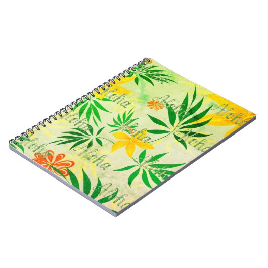 Retro Tropical Aloha Notitieboek (Linkerzijde)