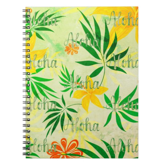 Retro Tropical Aloha Notitieboek (Voorkant)