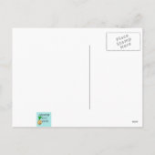 Retro Tropical Christmas Party Briefkaart (Achterkant)