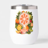 Retro Tropical Citrus Pickleball Vrijgezellenfeest (Voorkant)