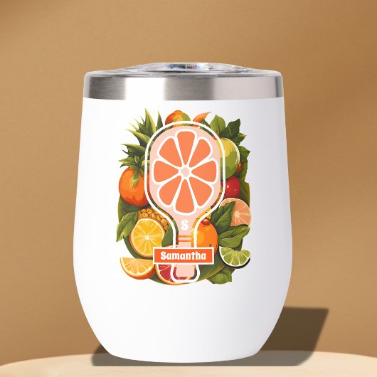 Retro Tropical Citrus Pickleball Vrijgezellenfeest