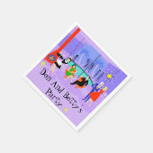 Retro Tropical Cocktail Party Disposable Napkins Servetten (Hoek)