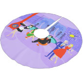 Retro Tropical Cocktail Party kerstboomrok Kerstboom Rok (Gekanteld)