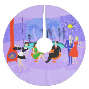 Retro Tropical Cocktail Party kerstboomrok Kerstboom Rok