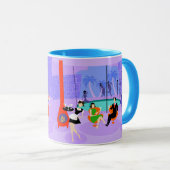 Retro Tropical Cocktail Party Mok (Voorkant rechts)