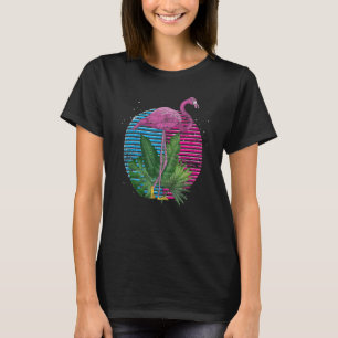 Retro Tropical Dierenvriend Exotic Bird Flami T-shirt