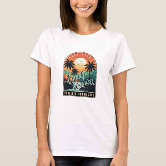 Retro Tropical Family Reunion ID1135 T-shirt (Voorkant)