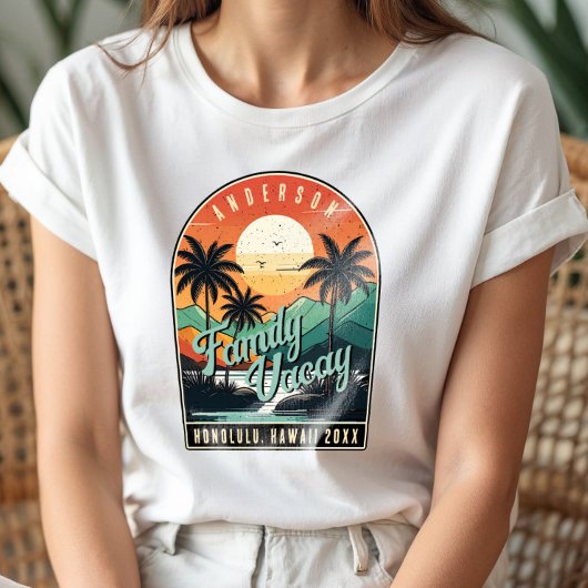 Retro Tropical Family Vacation ID1135 T-shirt