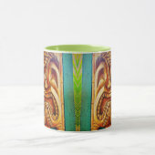 Retro Tropical Hawaii Tiki Fierce Cool  Mok (Midden)