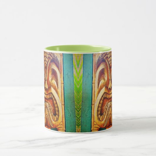 Retro Tropical Hawaii Tiki Fierce Cool  Mok (Midden)