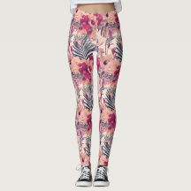 Retro Tropical Hibiscus Wren Pattern