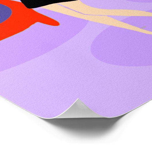 Retro Tropical kerstparty Poster (Hoek)