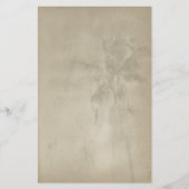 Retro Tropical Palm Tree Papier Stationery (Voorkant)