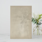 Retro Tropical Palm Tree Papier Stationery (Staand voorkant)