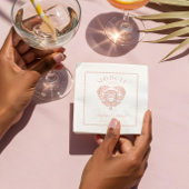 Retro Tropical Palm Tree Pickleball Vrijgezellenfe Folie Servetten