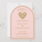 Retro Tropical Palm Tree Pickleball Vrijgezellenfe Kaart (Voorkant)